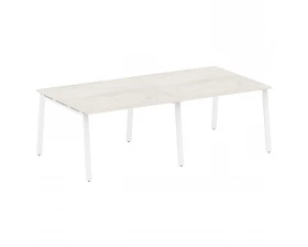 Переговорный стол (2 столешницы) на А-образном м/к 240x123,5x75 Metal System images