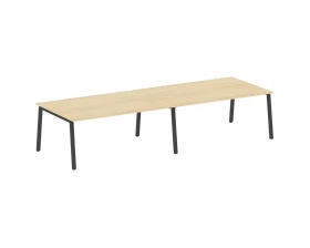 Переговорный стол (2 столешницы) на А-образном м/к 360x123,5x75 Metal System images