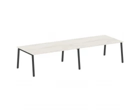 Переговорный стол (2 столешницы) на А-образном м/к 360x123,5x75 Metal System images