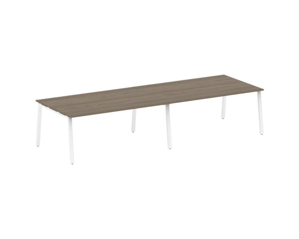 Переговорный стол (2 столешницы) на А-образном м/к 360x123,5x75 Metal System