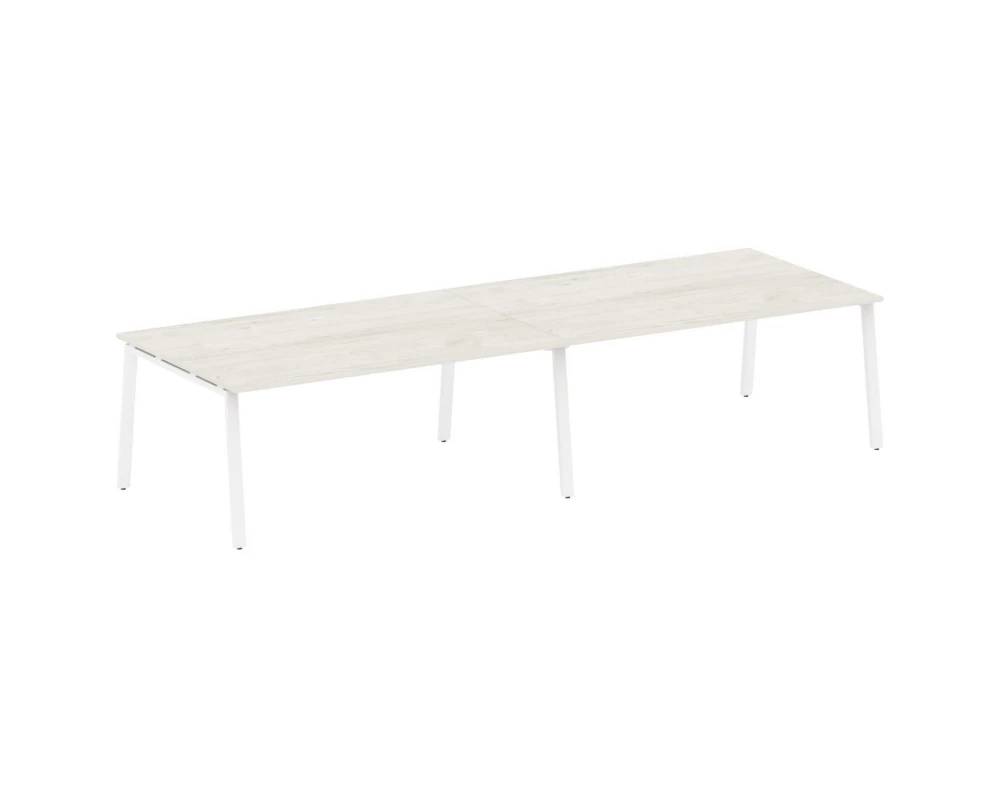 Переговорный стол (2 столешницы) на А-образном м/к 360x123,5x75 Metal System