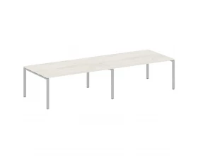 Переговорный стол (2 столешницы) на П-образном м/к 360x123,5x75 Metal System images