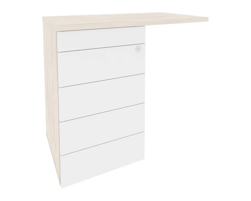 Тумба приставная (TIP-ON) (универсальная л/пр) 842x460x750 Оникс Директ / Onix Direct