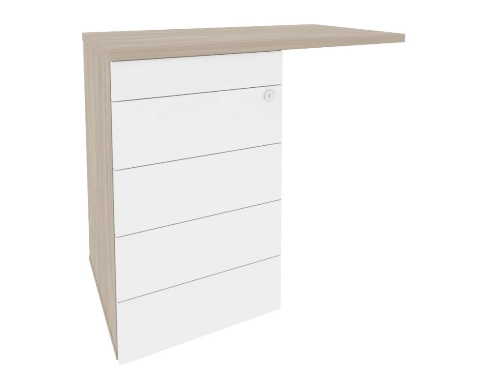 Тумба приставная (TIP-ON) (универсальная л/пр) 842x460x750 Оникс Директ / Onix Direct