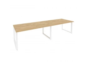 Стол переговорный (2 столешницы) на О-образном м/к 3160x980x750 Onix images