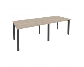 Стол переговорный (2 столешницы) на П-образном м/к 2360x980x750 Onix images