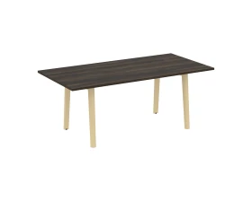 Стол переговорный, опоры - массив дерева 198x98x75 Оникс Вуд Директ / Onix Wood Direct images