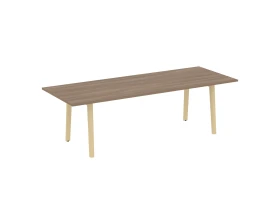 Стол переговорный, опоры - массив дерева 258x98x75 Оникс Вуд Директ / Onix Wood Direct images