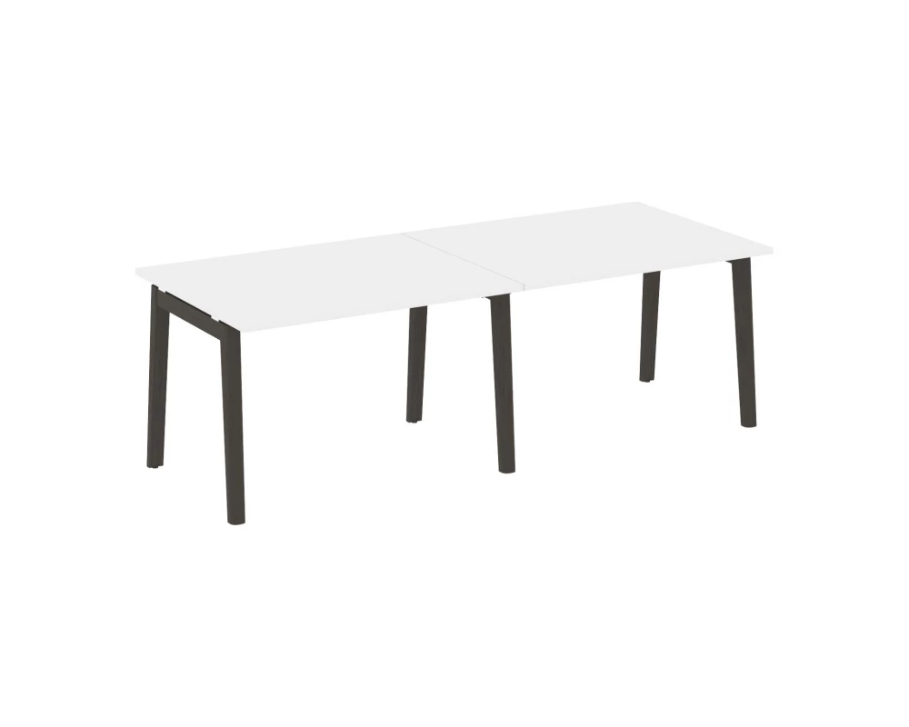 Стол переговорный (2 столешницы), опоры - массив дерева 236x98x75 Onix Wood