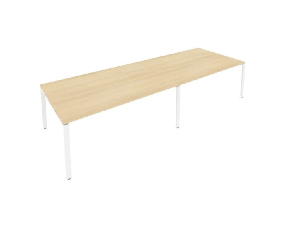 Переговорный стол (2 столешницы) на П-образном м/к 360x123,5x75 Metal System