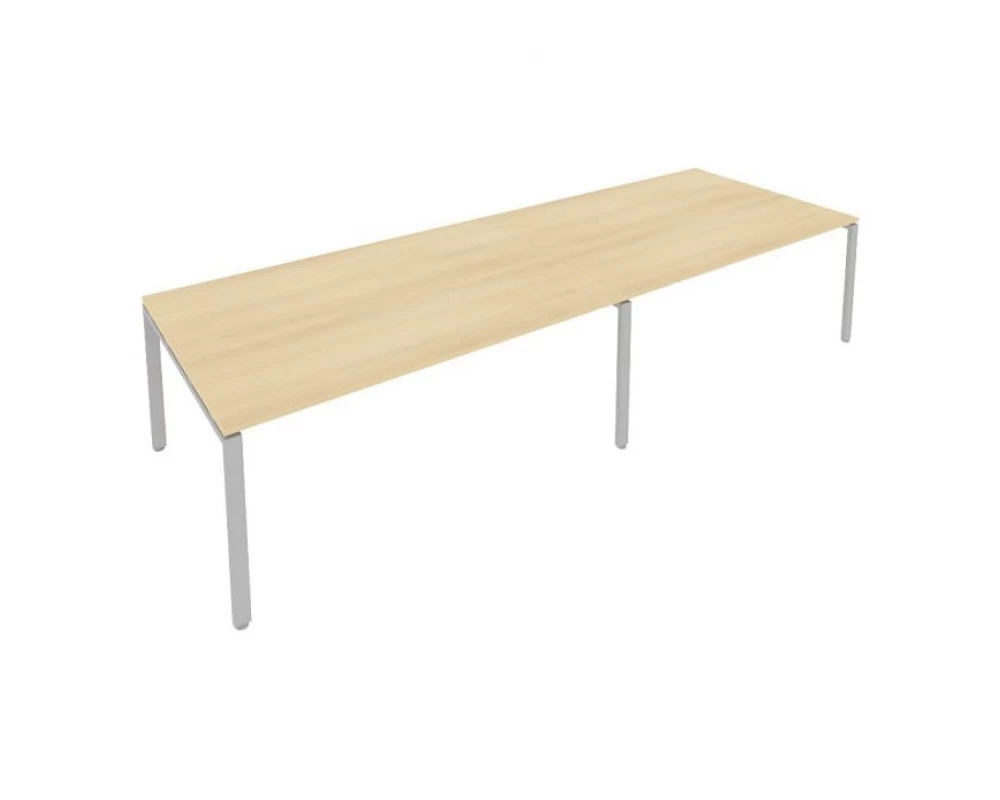 Переговорный стол (2 столешницы) на П-образном м/к 360x123,5x75 Metal System