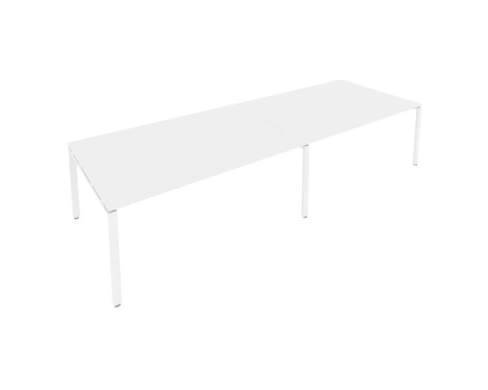 Переговорный стол (2 столешницы) на П-образном м/к 360x123,5x75 Metal System