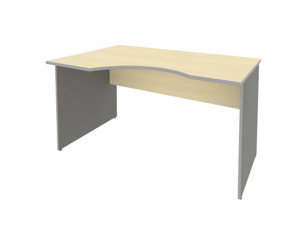 Офисный стол криволинейный левый 1400x900x755 Riva