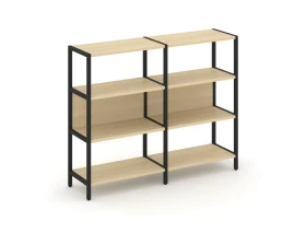 Двухсекционный стеллаж трехярусный Шелф Систем / Shelf System images