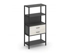 Односекционный стеллаж четырехярусный с ящиками 810х400х1613 Shelf System images