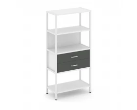 Односекционный стеллаж четырехярусный с ящиками 810х400х1613 Shelf System images