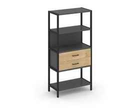 Односекционный стеллаж четырехярусный с ящиками 810х400х1613 Shelf System images