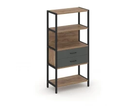 Односекционный стеллаж четырехярусный с ящиками 810х400х1613 Shelf System images