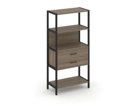 Односекционный стеллаж четырехярусный с ящиками 810х400х1613 Shelf System images