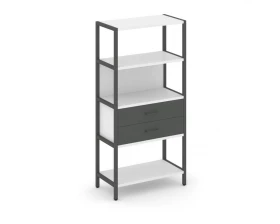 Односекционный стеллаж четырехярусный с ящиками 810х400х1613 Shelf System images