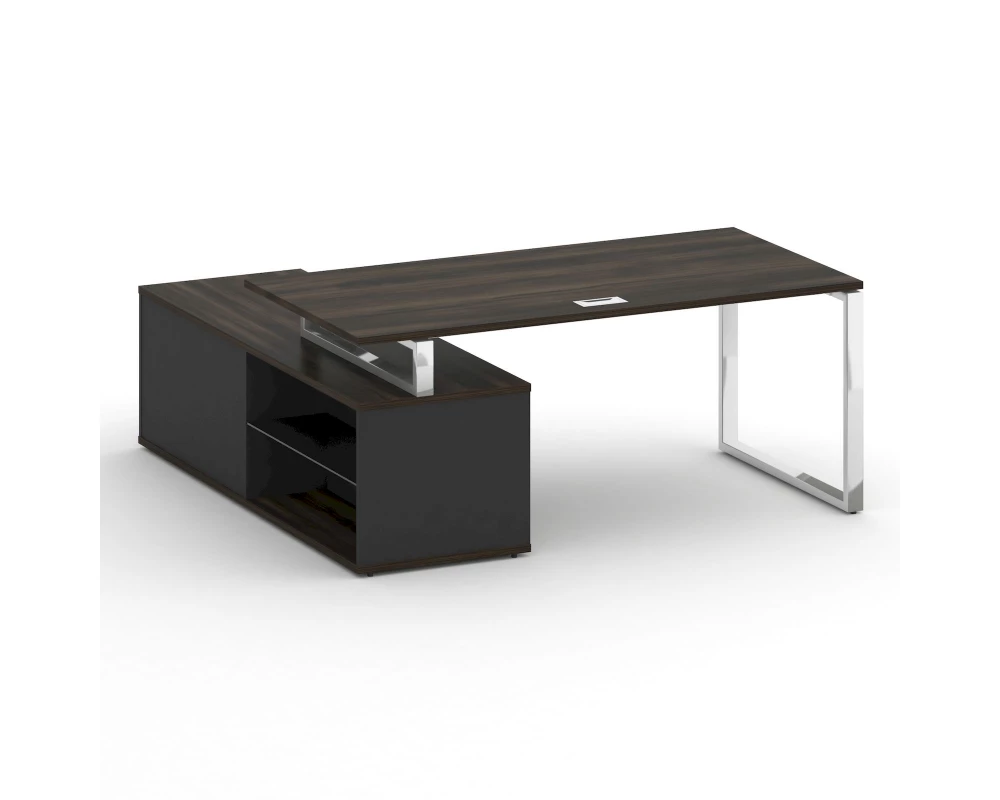 Стол для руководителя с опорной греденцией, правый 180 Shift