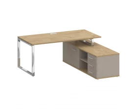 Стол для руководителя с опорной греденцией, правый 180 Shift images