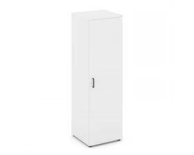 Гардероб узкий глубокий с полкой и штангой-трубой овальной 600x600x1982 зад. стенка HDF Style Project images