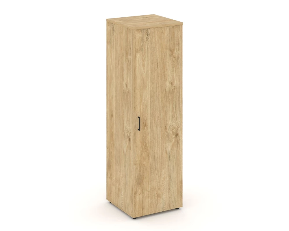 Гардероб узкий глубокий с полкой и штангой-трубой овальной 600x600x1982 зад. стенка HDF Style Project