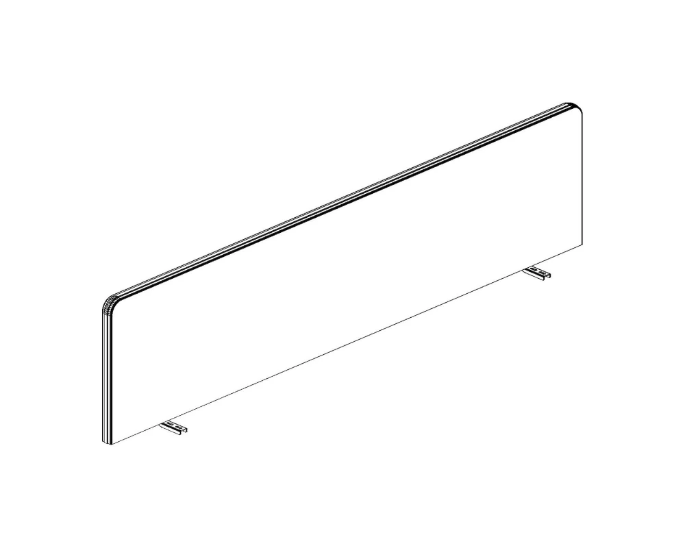 Экран фронтальный Ткань+AL кант 1380х28х325 Style Project