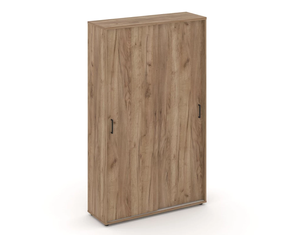 Шкаф-купе с полками в 2-х секциях 1200x400x1982 зад. стенка HDF Style Project