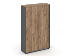 Шкаф-купе с полками в 2-х секциях 1200x400x1982 зад. стенка HDF Style Project images