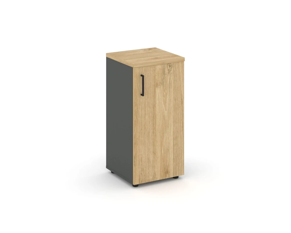 Шкаф низкий узкий правый закрытый 400x400x833 Стайл Проджект / Style Project