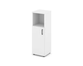 Шкаф средний узкий левый закрытый с нишей 400x400x1203 Стайл Проджект / Style Project images