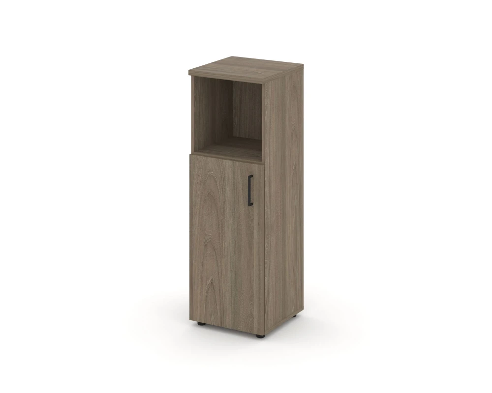 Шкаф средний узкий левый закрытый с нишей 400x400x1203 Стайл Проджект / Style Project