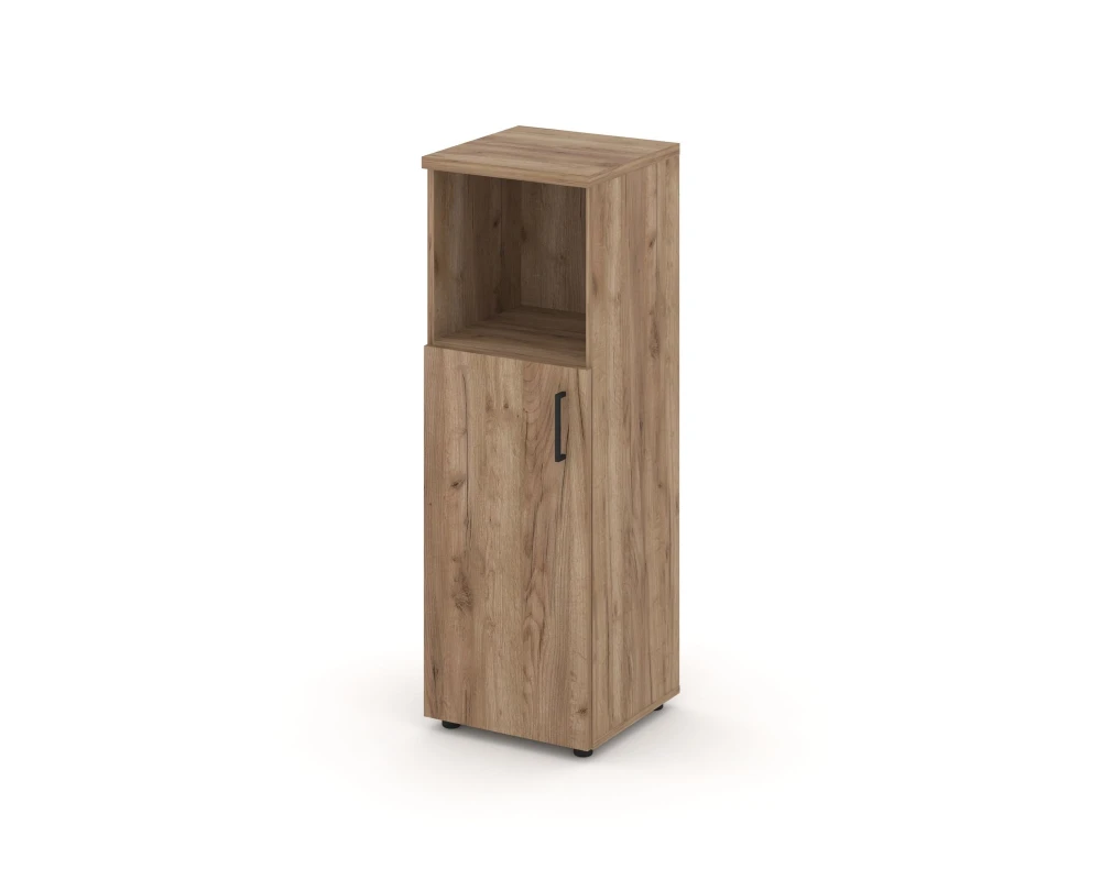 Шкаф средний узкий левый закрытый с нишей 400x400x1203 Стайл Проджект / Style Project
