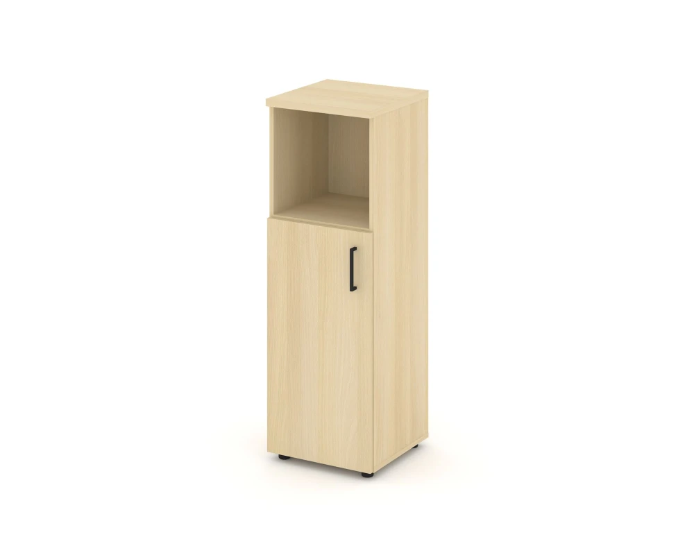 Шкаф средний узкий левый закрытый с нишей 400x400x1203 Стайл Проджект / Style Project