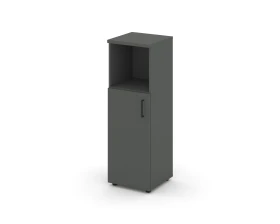 Шкаф средний узкий левый закрытый с нишей 400x400x1203 Стайл Проджект / Style Project images