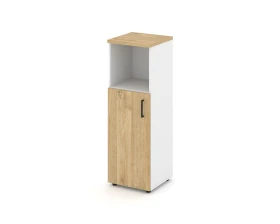 Шкаф средний узкий левый закрытый с нишей 400x400x1203 Стайл Проджект / Style Project images
