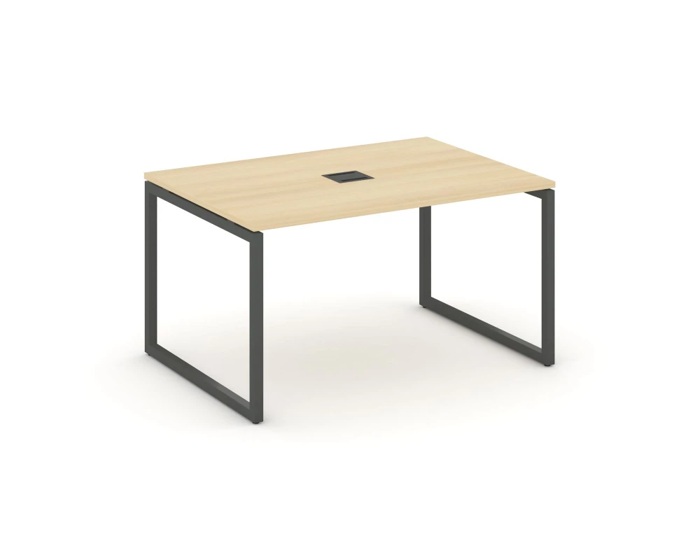 Стол переговорный на О-образном каркасе 40 мм с лючком 980x980x750 Style Project