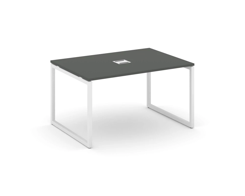 Стол переговорный на О-образном каркасе 40 мм с лючком 980x980x750 Style Project