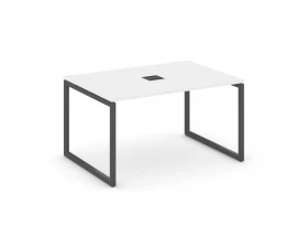 Стол переговорный на О-образном каркасе 40 мм с лючком 980x980x750 Style Project images