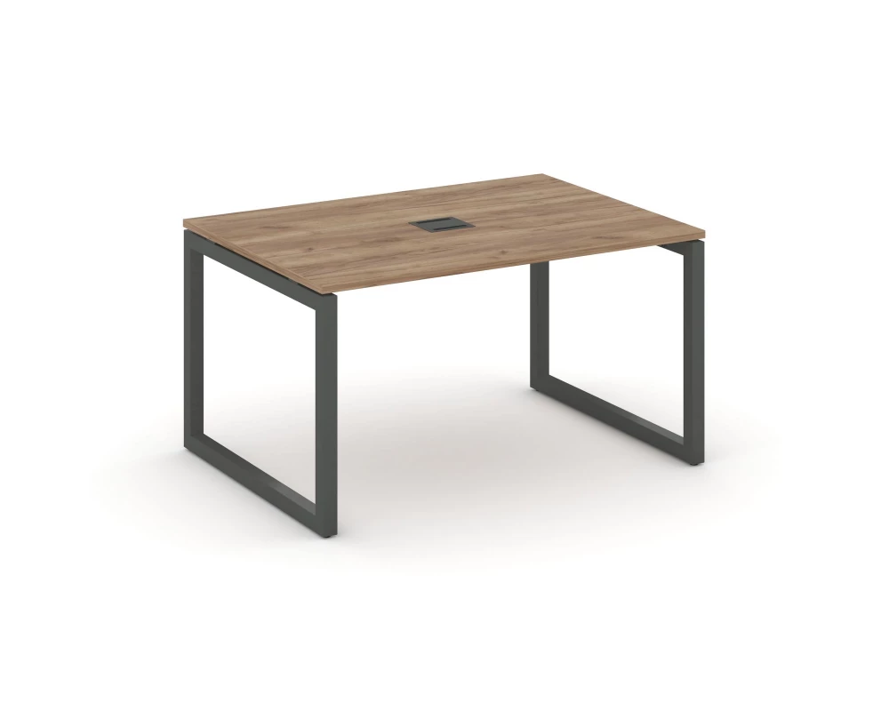 Стол переговорный на О-образном каркасе 50 мм с лючком 980x980x750 Style Project