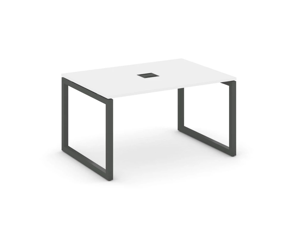 Стол переговорный на О-образном каркасе 50 мм с лючком 980x980x750 Style Project