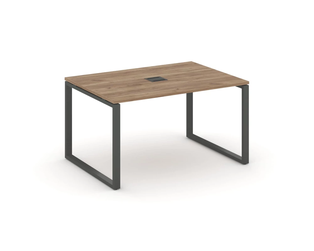 Стол переговорный на О-образном каркасе 60 мм с лючком 980x980x750 Style Project