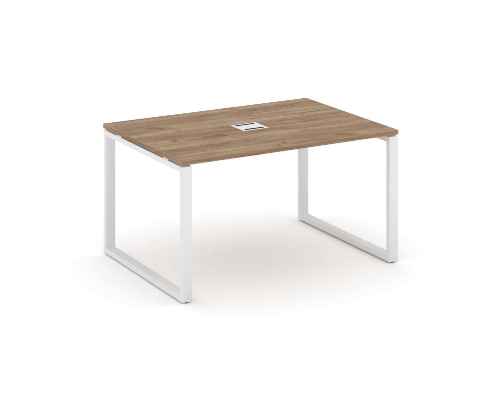 Стол переговорный на О-образном каркасе 60 мм с лючком 980x980x750 Style Project