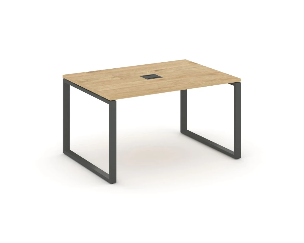 Стол переговорный на О-образном каркасе 60 мм с лючком 980x980x750 Style Project