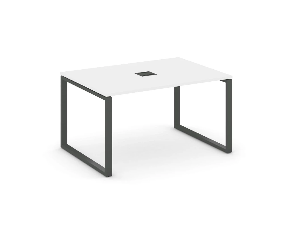 Стол переговорный на О-образном каркасе 60 мм с лючком 980x980x750 Style Project