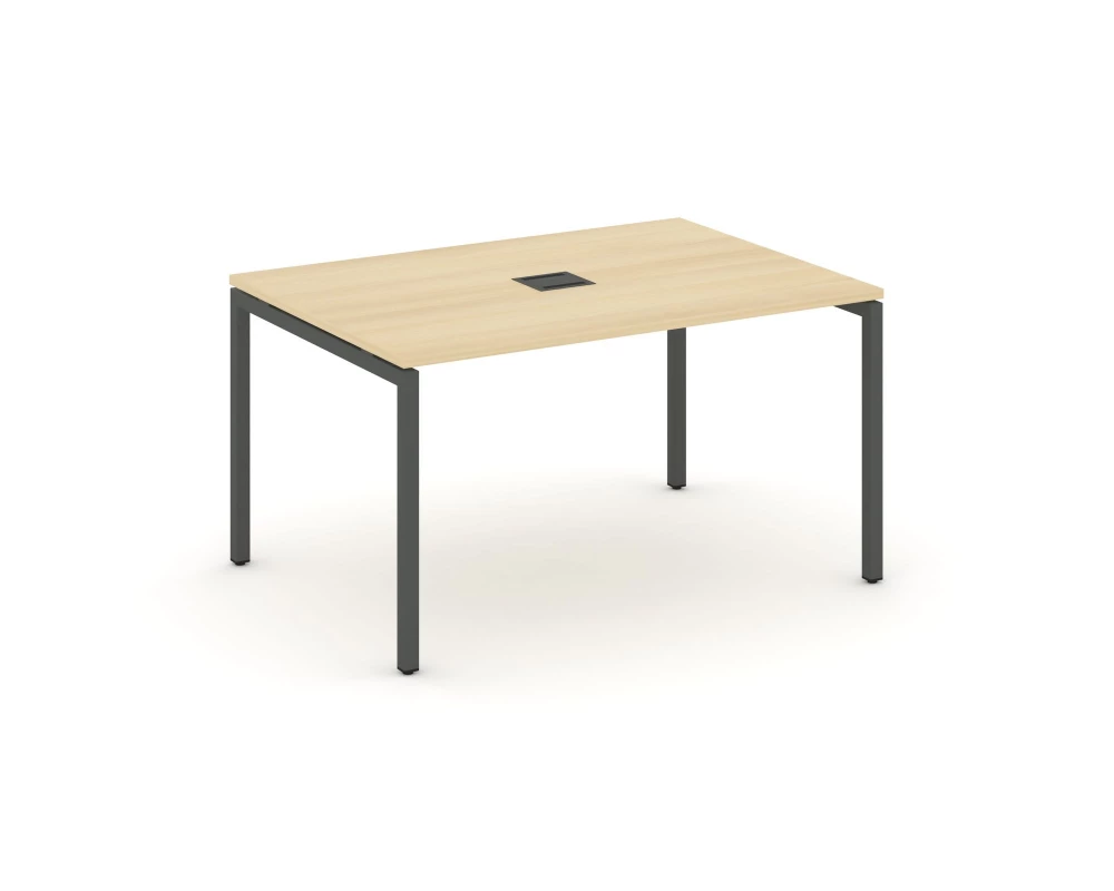 Стол переговорный на П-образном каркасе 40 мм с лючком 980x980x750 Style Project