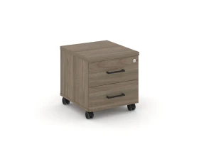 Тумба мобильная 2 ящ. Стандартные колеса 416x460x437 Стайл Проджект / Style Project images