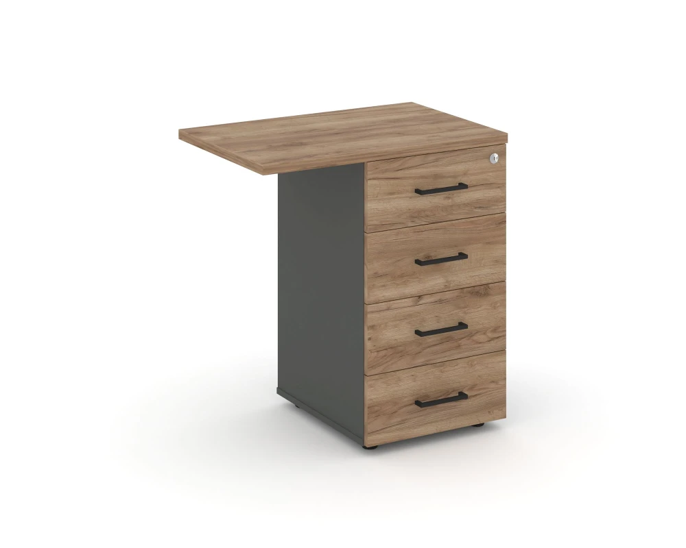 Тумба приставная с ящиками 416/700x460x750 Стайл Проджект / Style Project